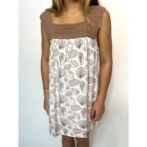 NEW SKEMO girls' crystal code mechis dress in choco